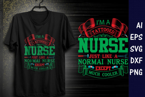 I m a Tattooed Nurse: Graphics & Print Templates