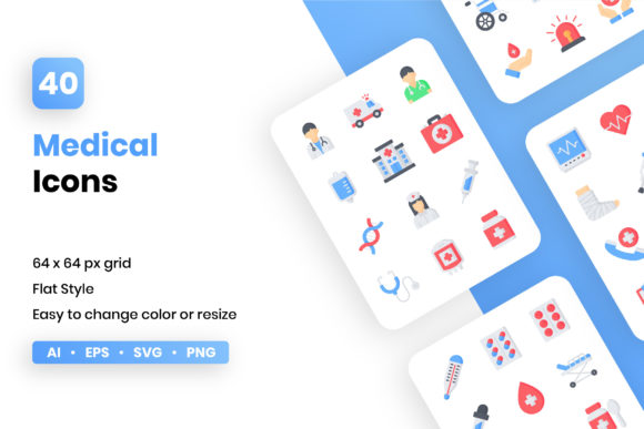 Medical Flat Icon Set: Graphics & Icons Review
