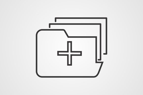 Medical Folder Icons for Modern Graphics