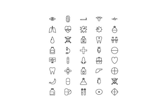 Medical Line Icon Graphics and Icons Review
