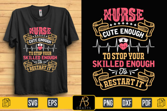 Nurse Cute Enough Graphics for Print Templates