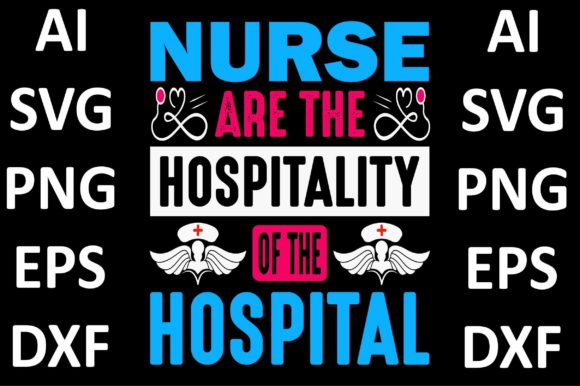 Nurse Design Graphics for Print Templates
