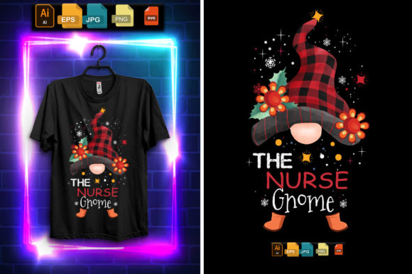 Nurse Gnome Graphics for T-Shirt Designs