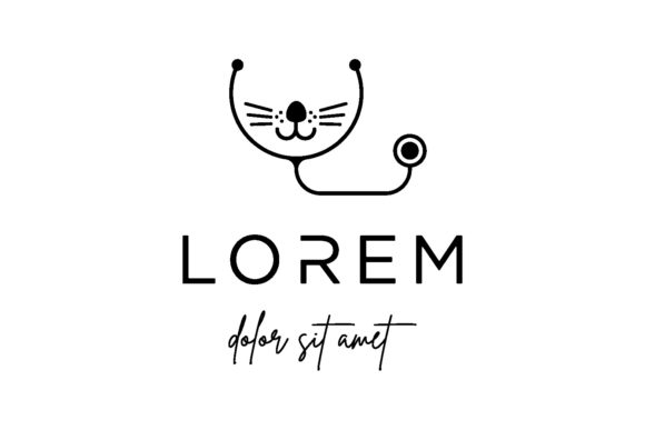 Pet Dog Medical Logo Design Vector: Graphics for Logos
