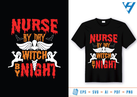 Review: Funny Halloween Nurse T-Shirt Design