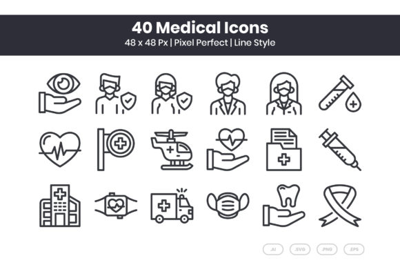 Reviewing 40 Medical Icons for Embroidery Use
