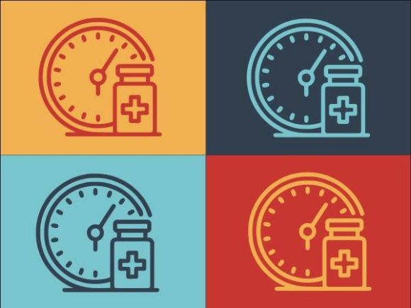 Time Medical Pills: Modern Graphics & Logos