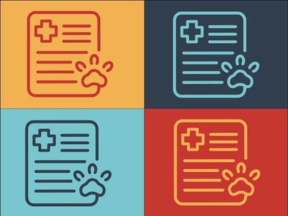 Veterinary Clinic Medical Report Graphics & Logos